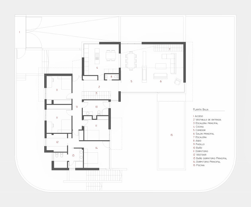 Vivienda unifamiliar - planta baja
